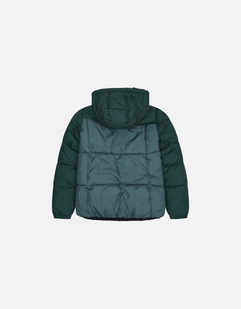 RB2103 Reversible Puffer Sherpa - Hunter Green