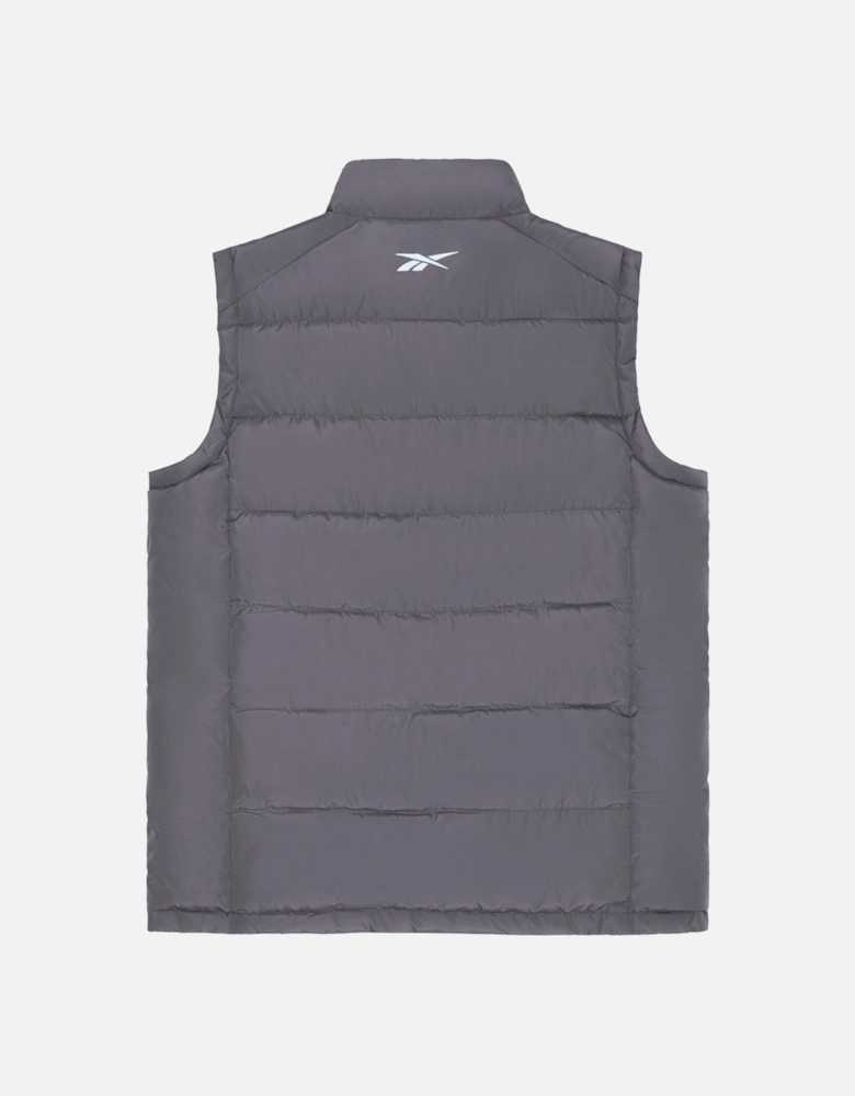 RB1572 Reversible Puffer Vest - Charcoal