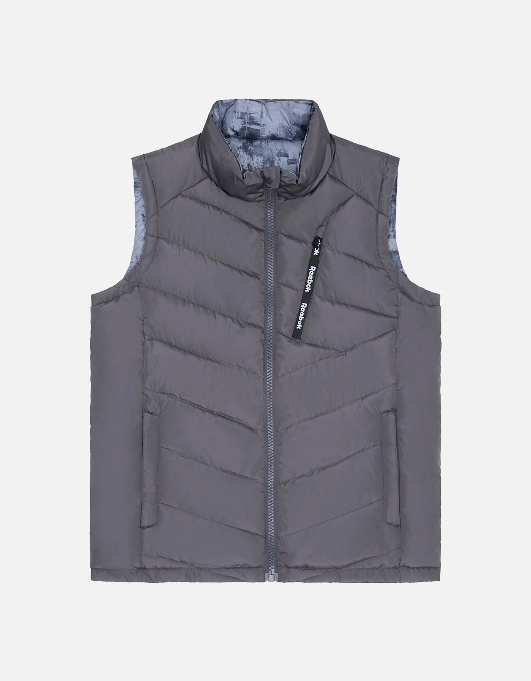 RB1572 Reversible Puffer Vest - Charcoal, 13 of 12