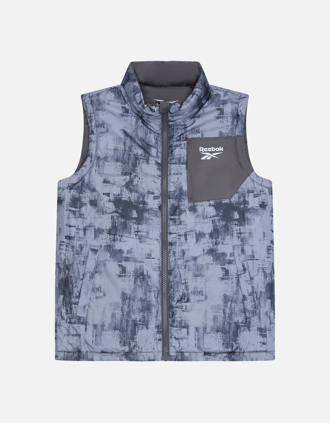 RB1572 Reversible Puffer Vest - Charcoal