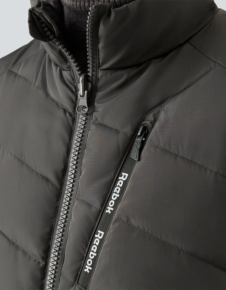 RB1572 Reversible Puffer Vest - Charcoal