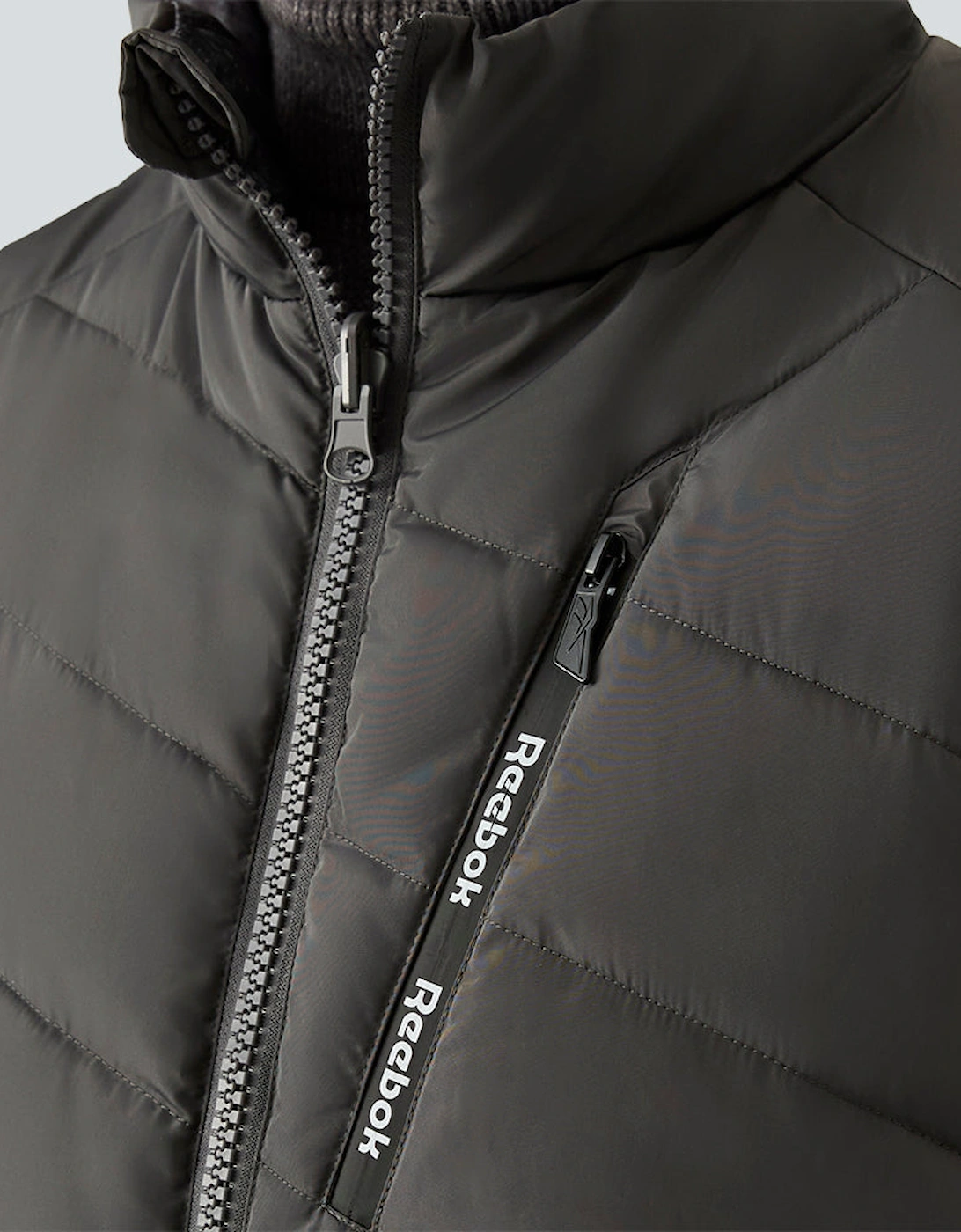 RB1572 Reversible Puffer Vest - Charcoal