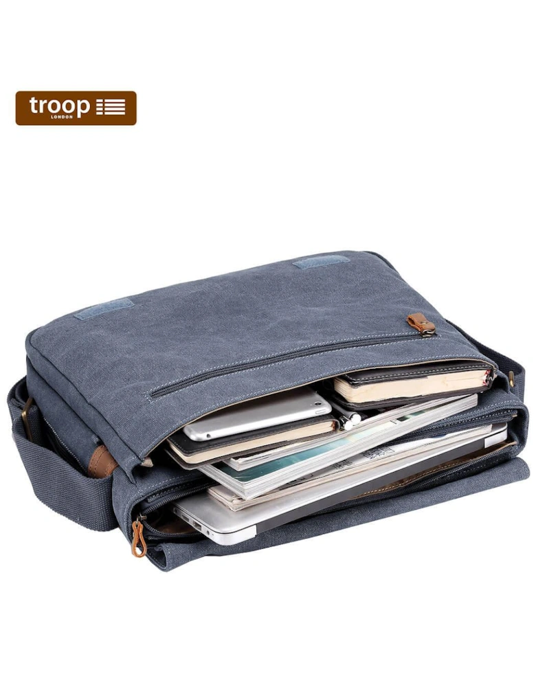 TRP0240 Classic Canvas Laptop Messenger Bag - 16.5 Diagonally