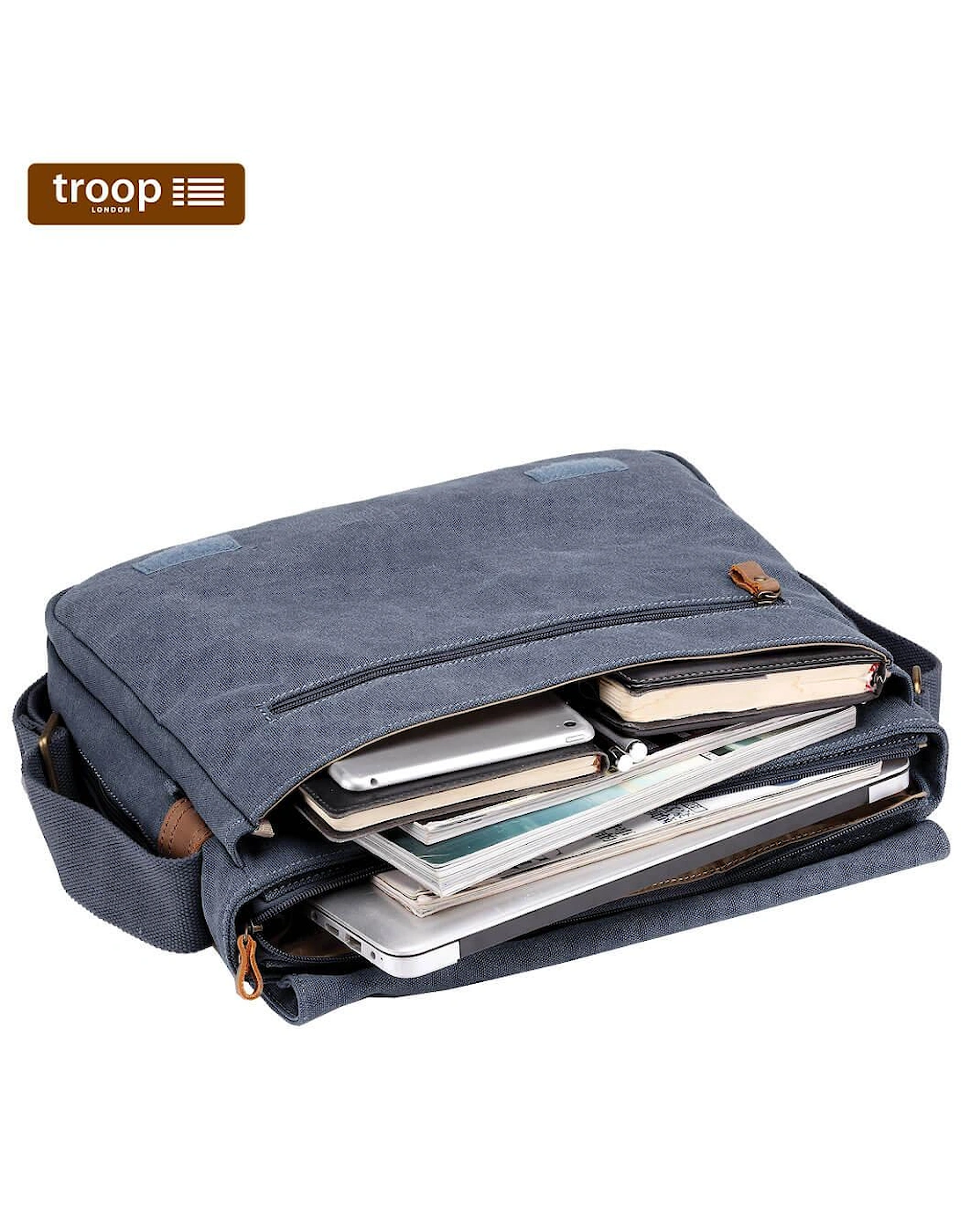TRP0240 Classic Canvas Laptop Messenger Bag - 16.5 Diagonally