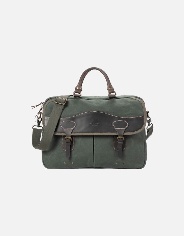 TRP0545 Heritage Canvas Messenger Bag, Shoulder Bag, 15” Laptop Bag, Laptop Briefcase, Messenger Bag with Top Carry Handle