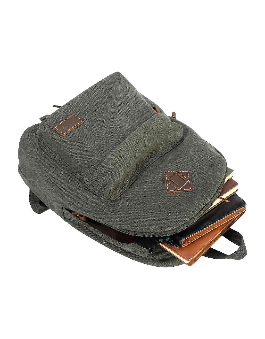 TRP0384 Heritage Canvas Backpack, Casual Daypack