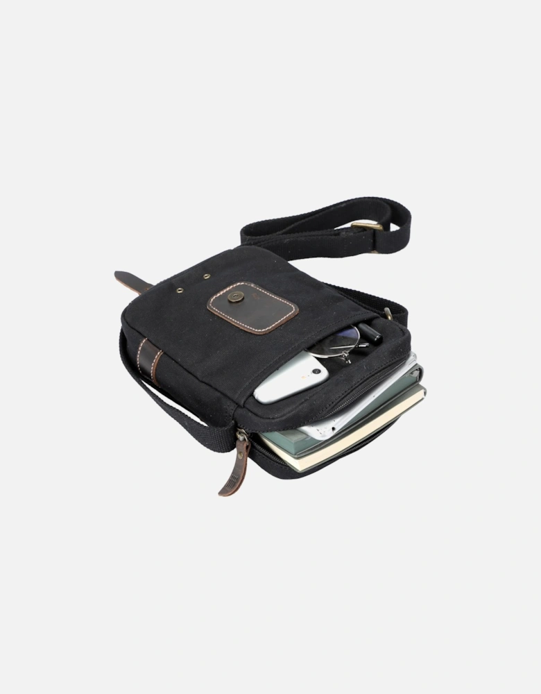 TRP0547 Heritage Canvas Across body Bag, Small Travel Bag, Shoulder Bag