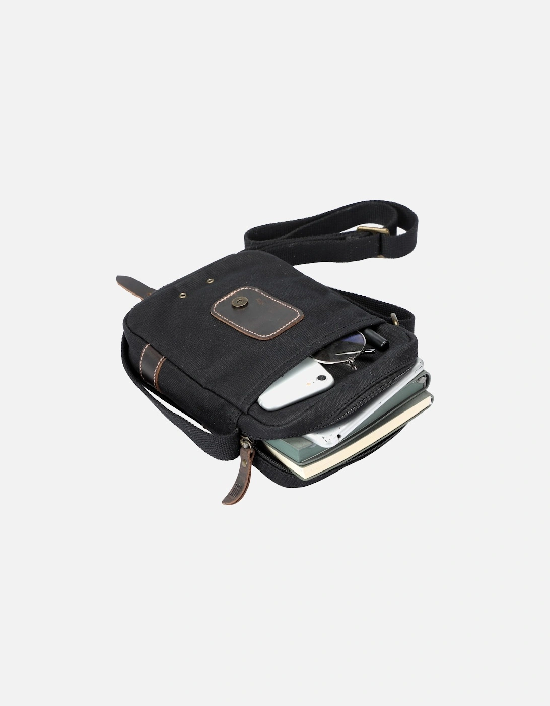 TRP0547 Heritage Canvas Across body Bag, Small Travel Bag, Shoulder Bag