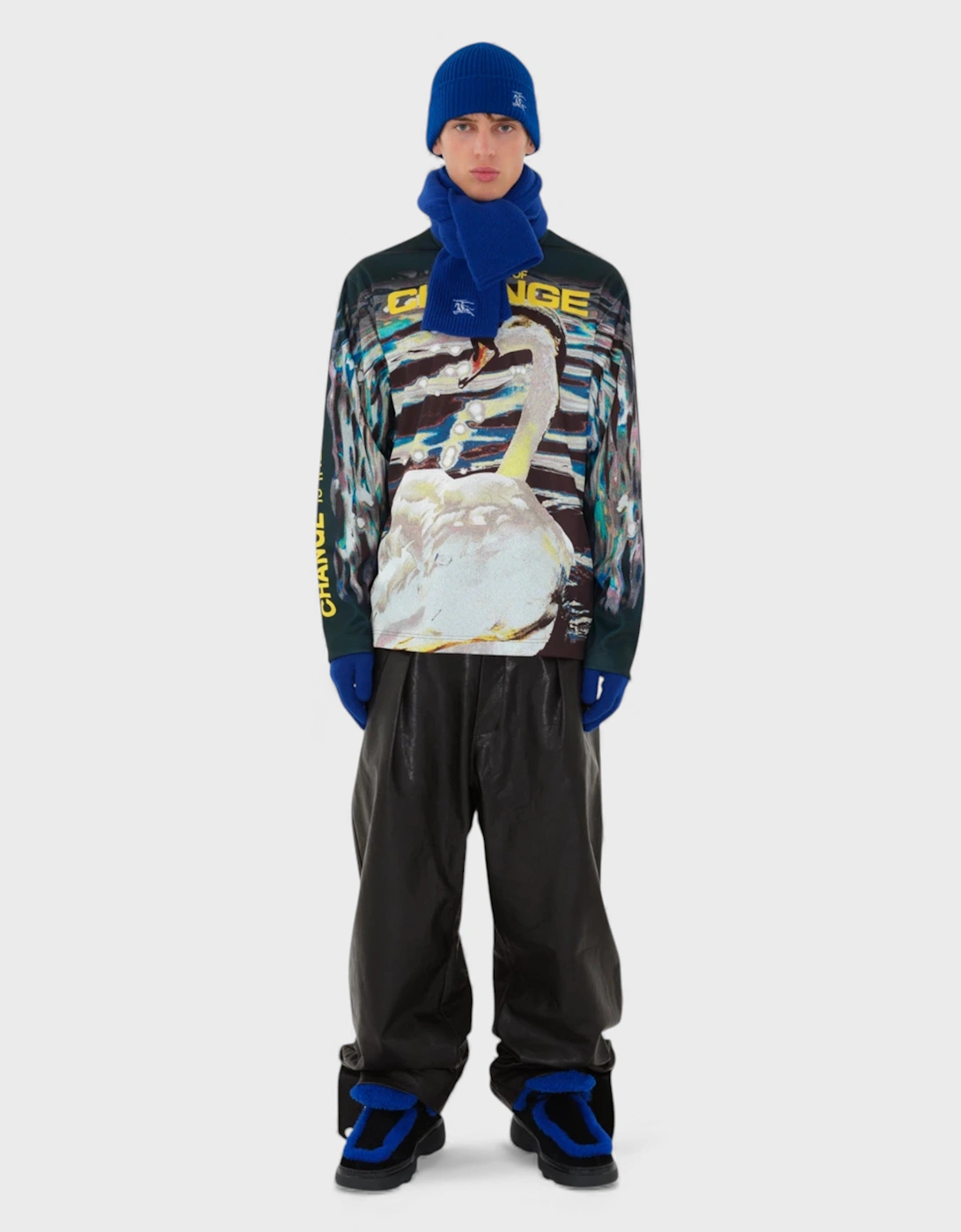 Ribbed Cashmere Beanie Knight Blue