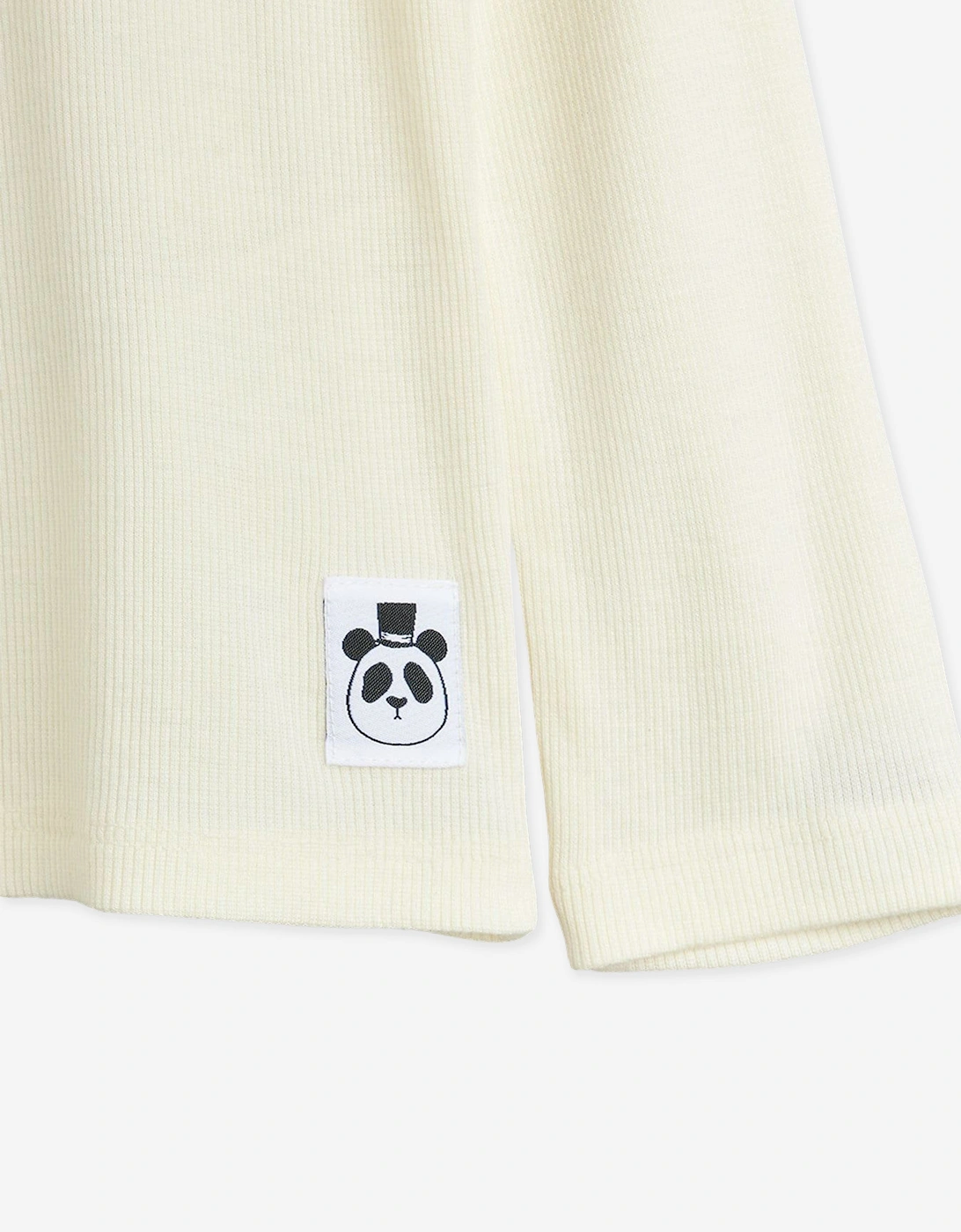 Girls Ribbed Turtleneck Top in Ivory