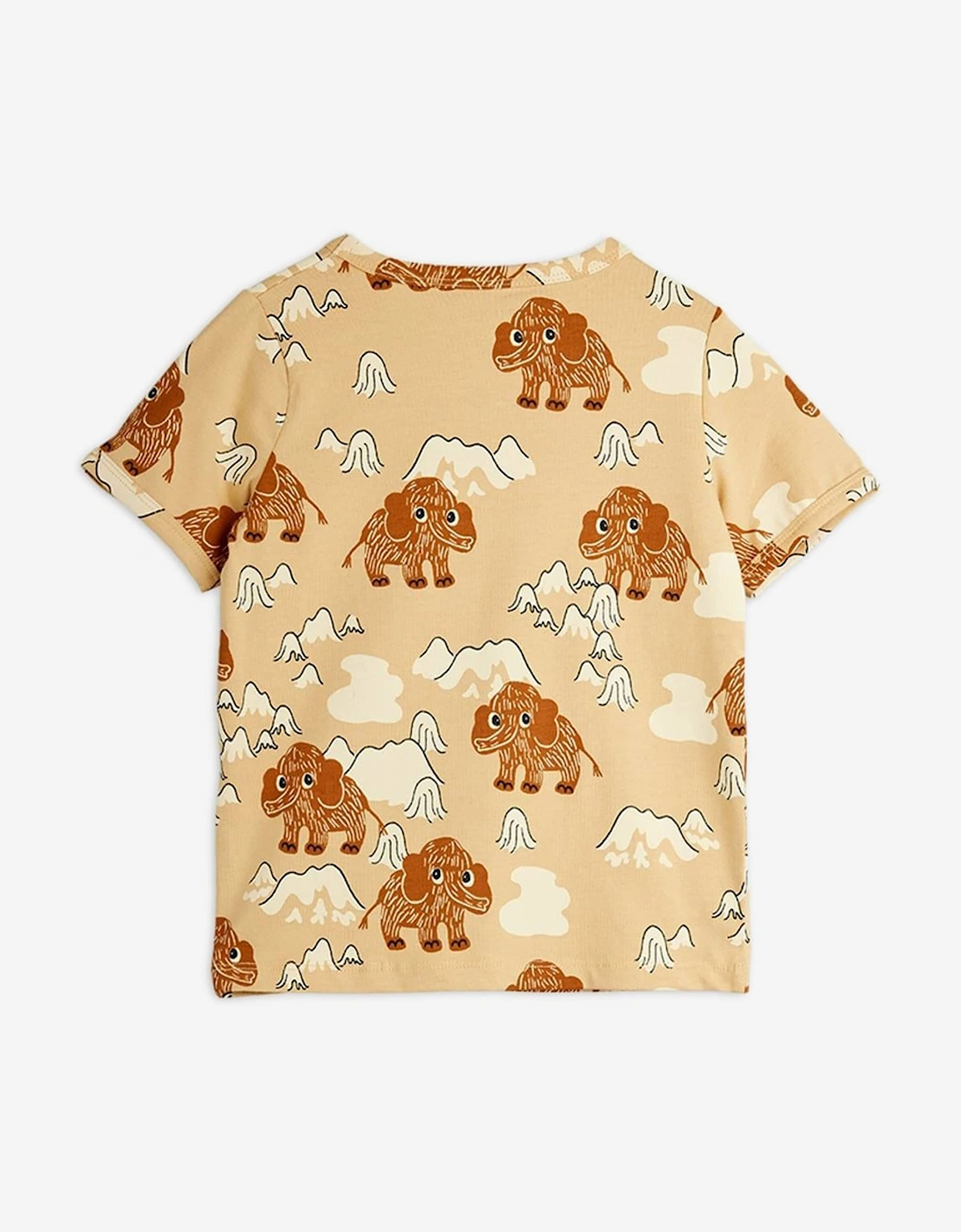 Kids Mammoth AOP T-Shirt in Beige