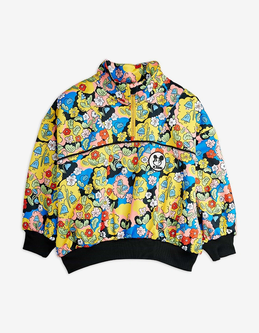 Girls Ritzratz Patch Half Zip Sweatshirt in Multicolour, 5 of 4