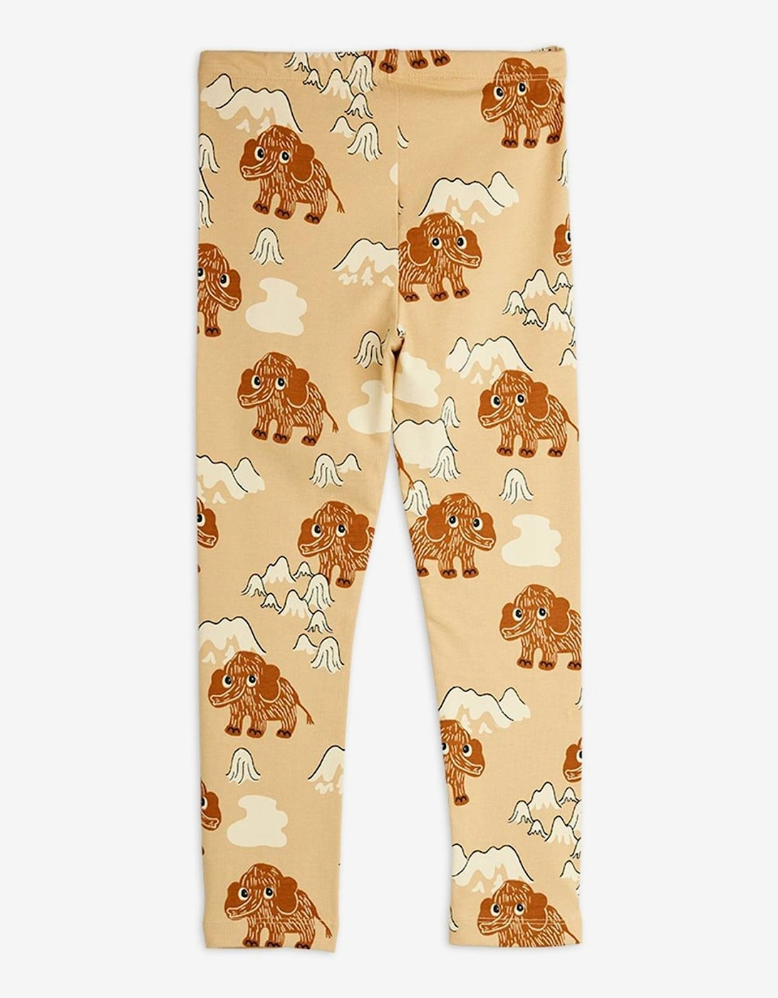 Kids Mammoth AOP Leggings in Beige