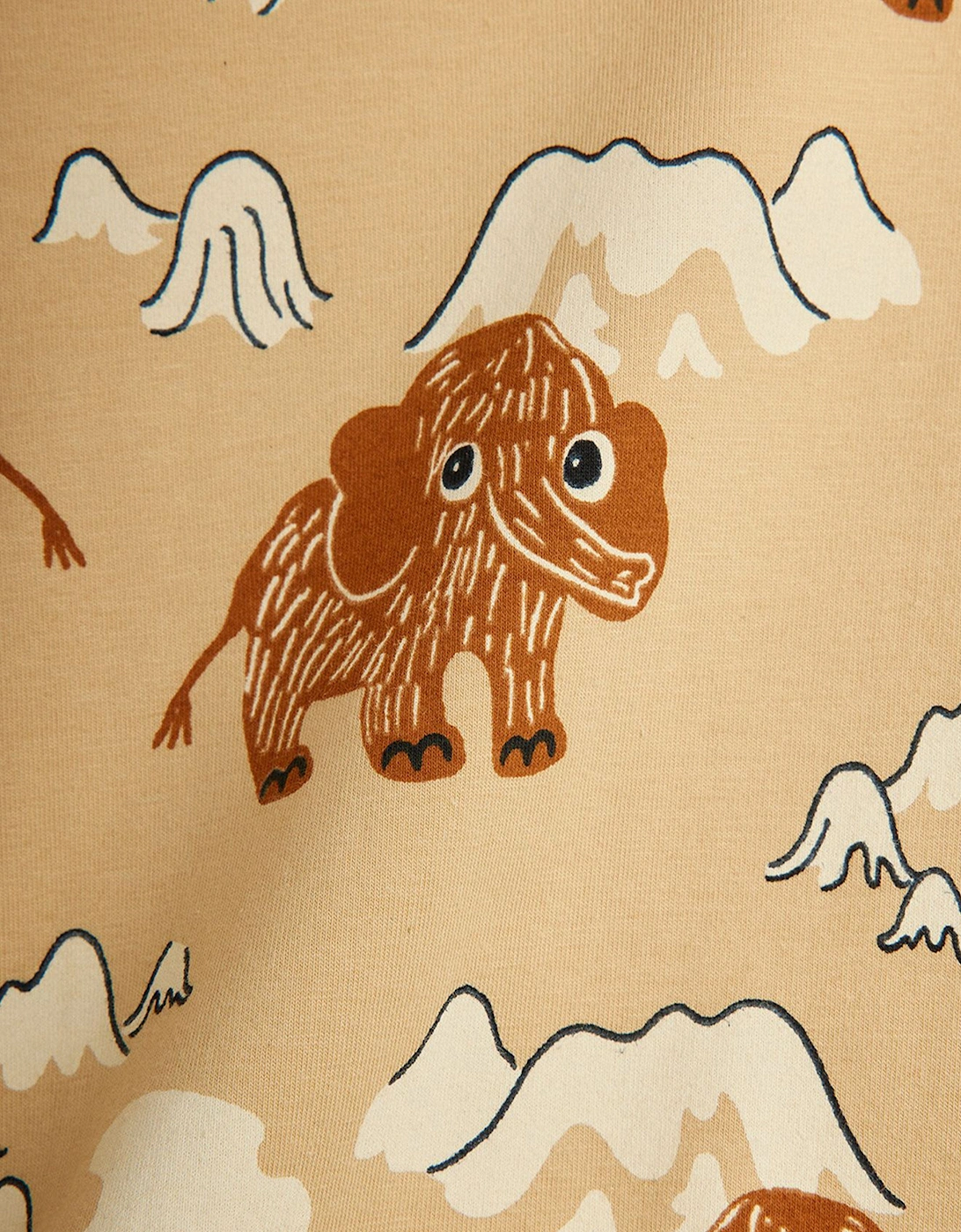 Kids Mammoth AOP Leggings in Beige