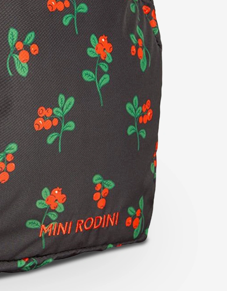 Girls Lingonberries AOP Backpack in Black (35cm)