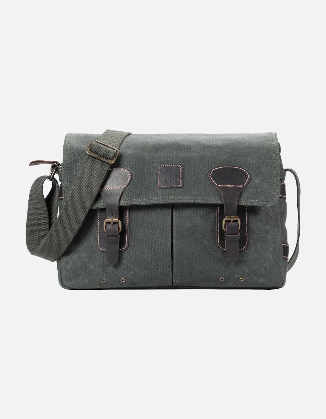 TRP0548 Heritage Canvas Messenger Bag, Shoulder Bag, 13” Laptop Bag, 2 of 1