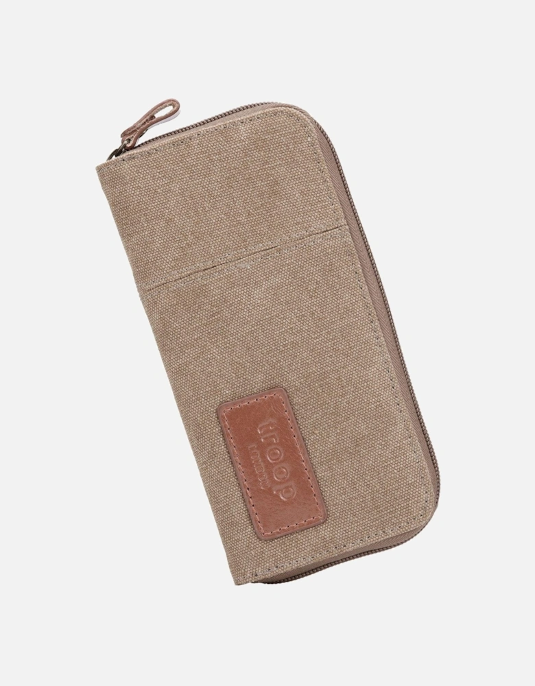 TRP0501 Accessories Canvas Zip Around Wallet Purse