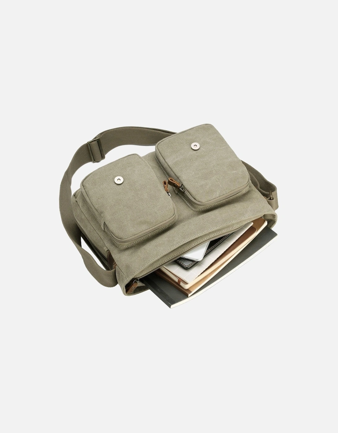 TRP0210 Classic Canvas Messenger Bag