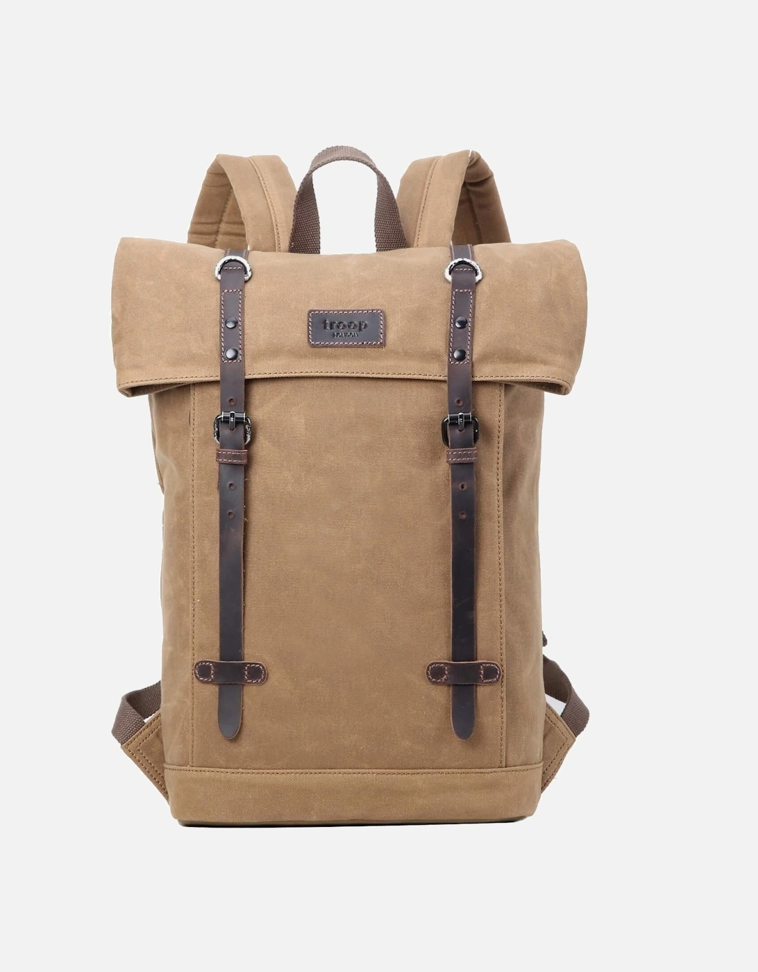 TRP0425 Heritage Canvas 15" Laptop Backpack, Smart Casual Daypack with Foldable Top, 2 of 1