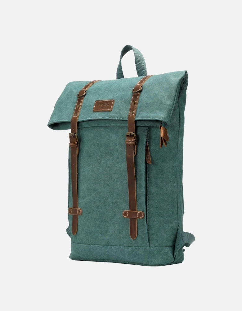 TRP0425 Heritage Canvas 15" Laptop Backpack, Smart Casual Daypack with Foldable Top