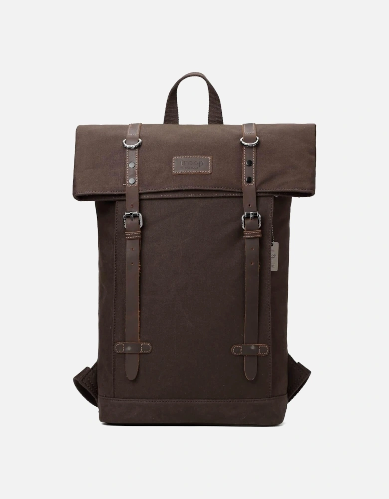 TRP0425 Heritage Canvas 15" Laptop Backpack, Smart Casual Daypack with Foldable Top