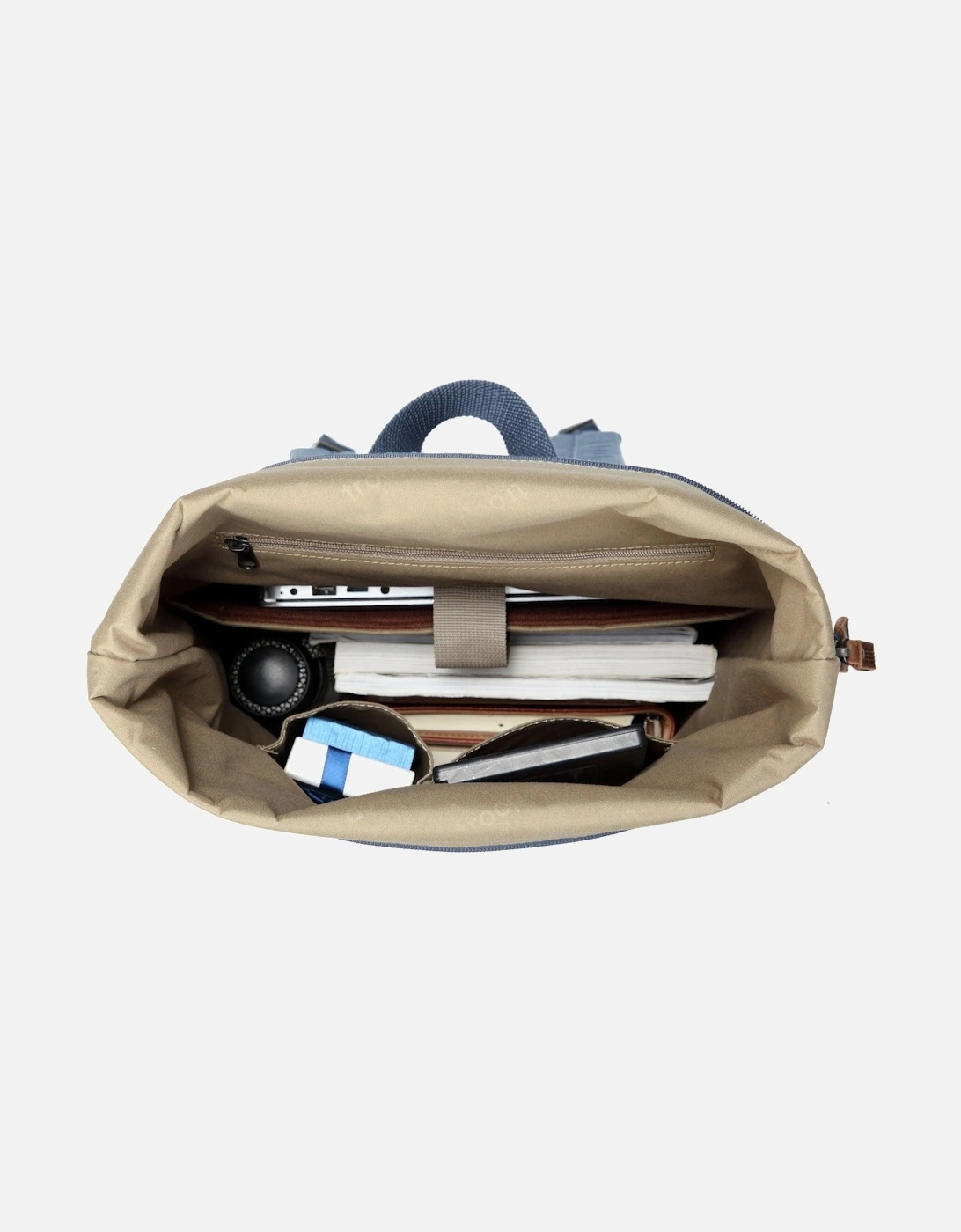 TRP0425 Heritage Canvas 15" Laptop Backpack, Smart Casual Daypack with Foldable Top