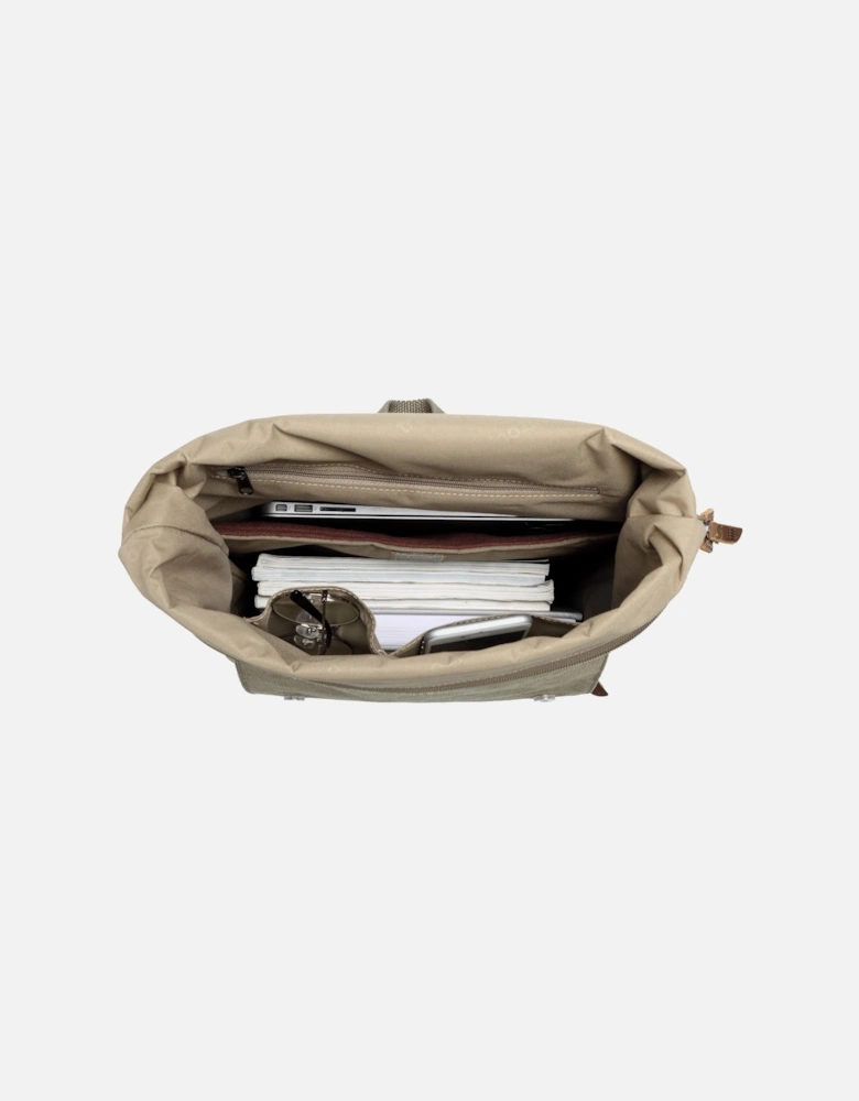 TRP0425 Heritage Canvas 15" Laptop Backpack, Smart Casual Daypack with Foldable Top