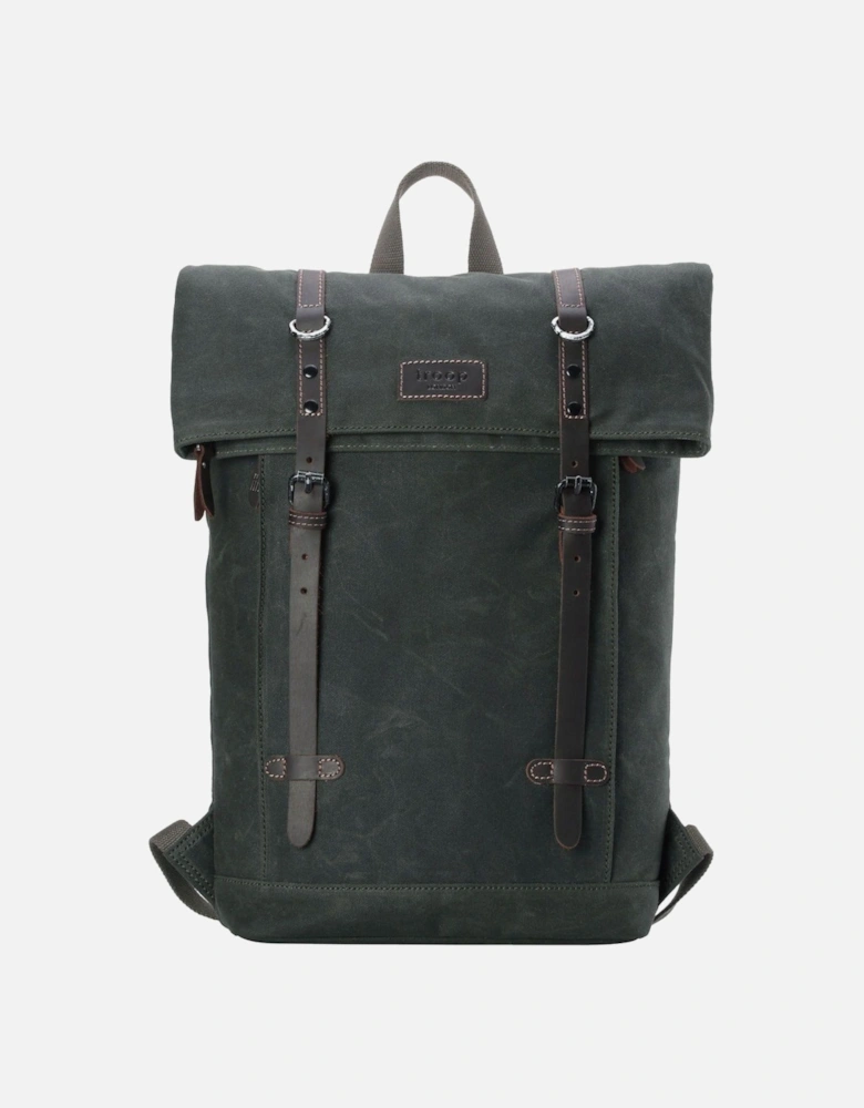 TRP0425 Heritage Canvas 15" Laptop Backpack, Smart Casual Daypack with Foldable Top