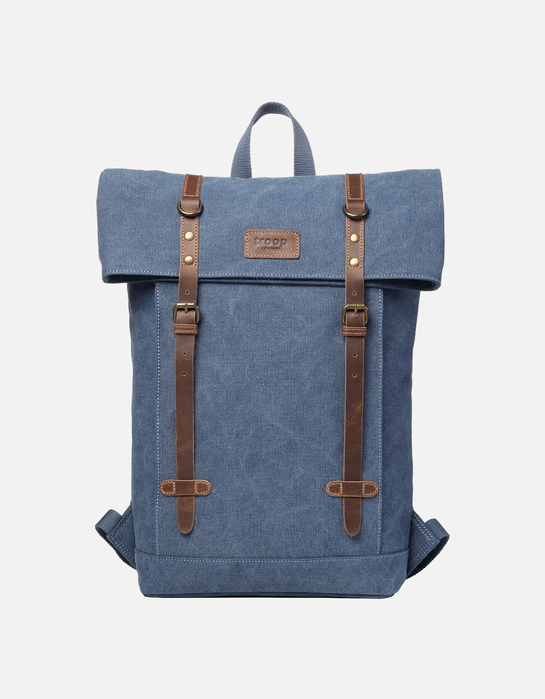 TRP0425 Heritage Canvas 15" Laptop Backpack, Smart Casual Daypack with Foldable Top