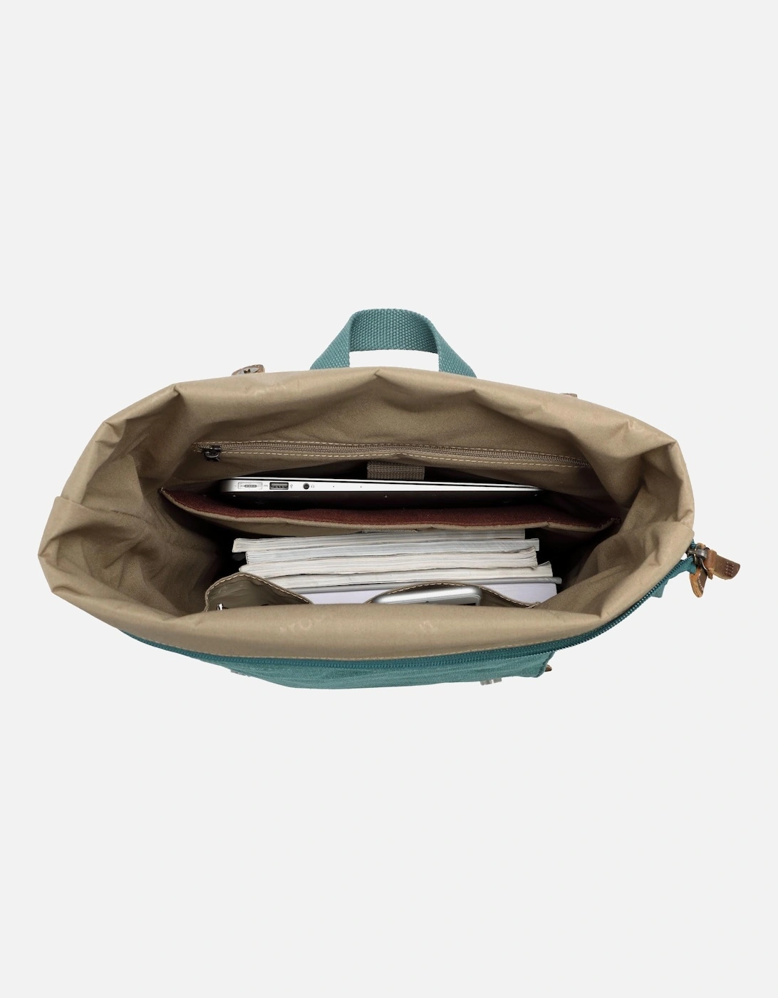 TRP0425 Heritage Canvas 15" Laptop Backpack, Smart Casual Daypack with Foldable Top