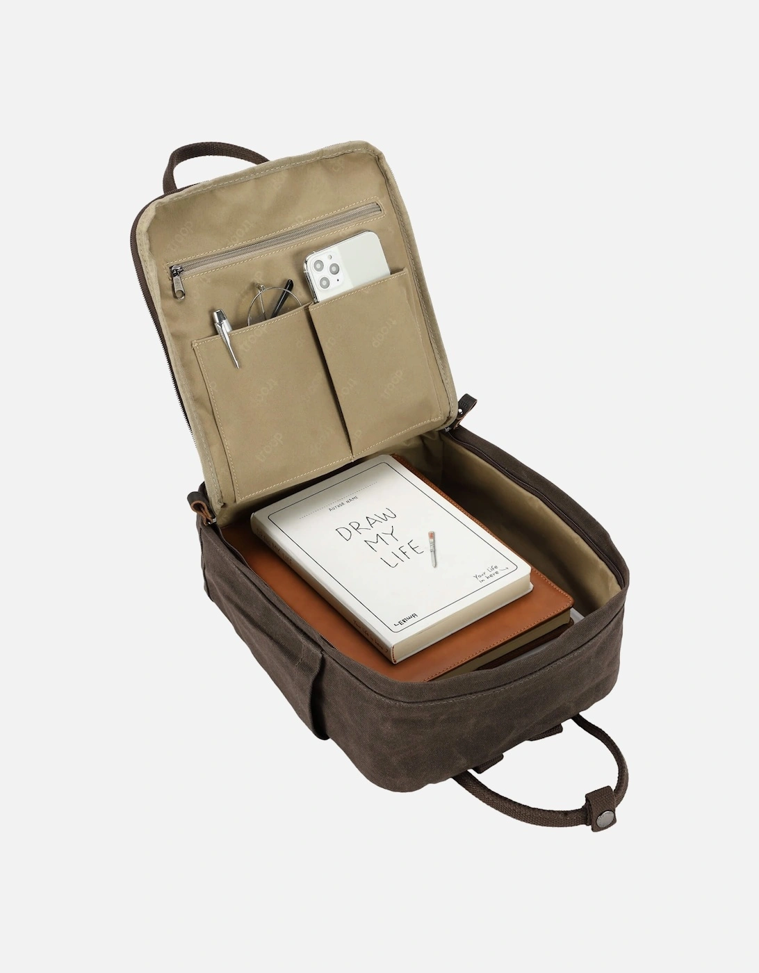 TRP0550 Classic Canvas Daypack, Backpack - Small