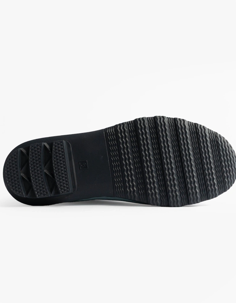 Stormwells DOTTY Womens Rubber Wellington Boots Pale Blue Polka Dot/Navy