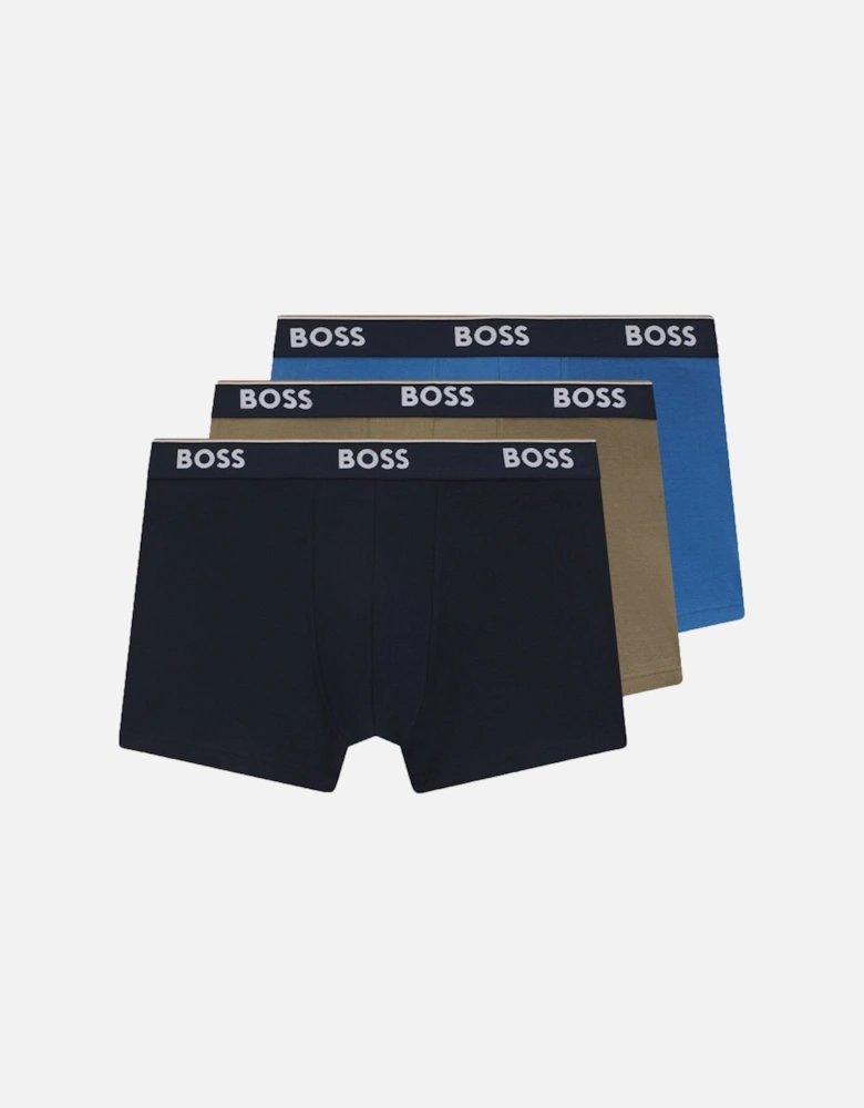 Boss Accessories 3P TRUNK BOXER NAVY/BLUE/KHAKI