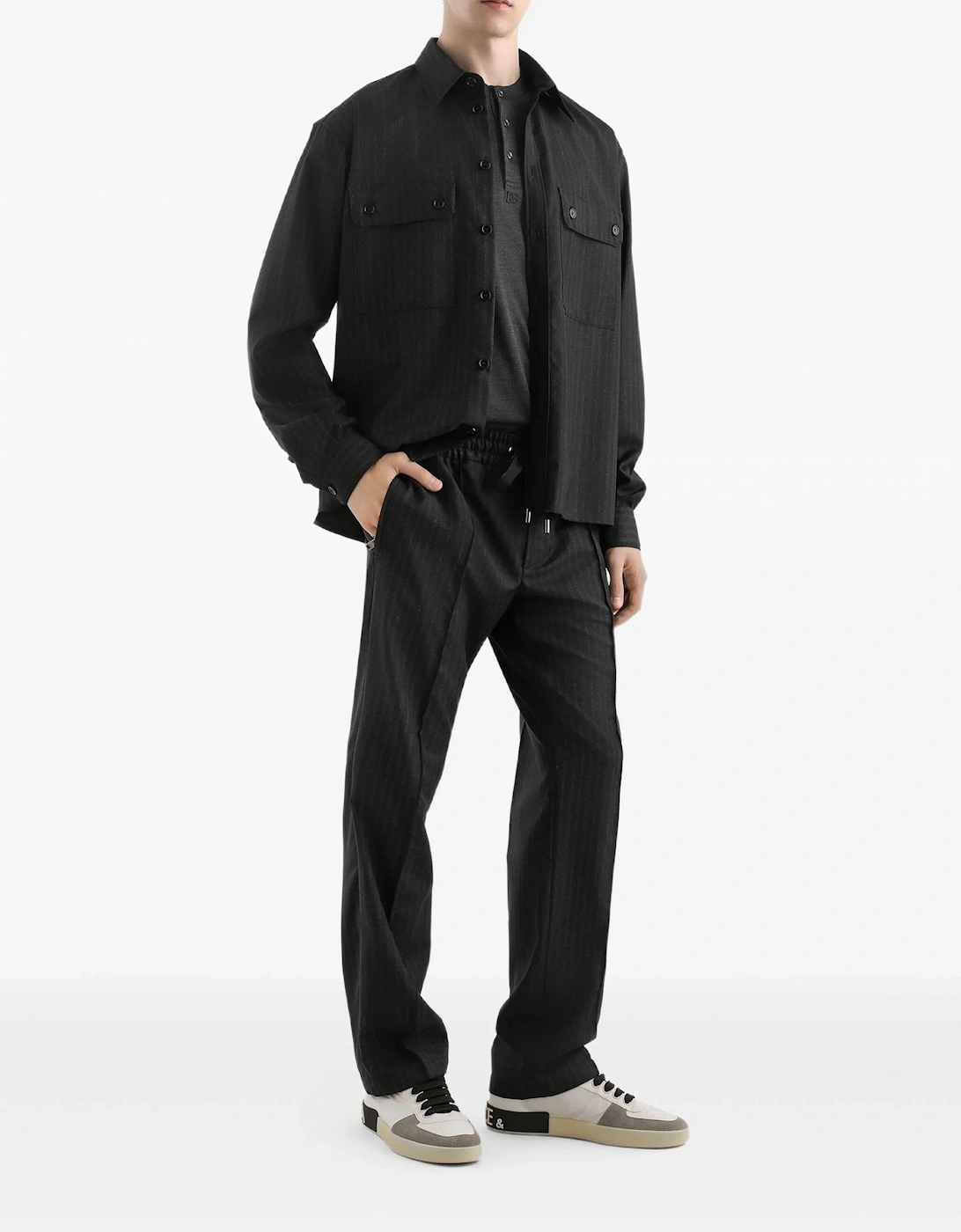 DRAWSTRING COTTON TROUSERS