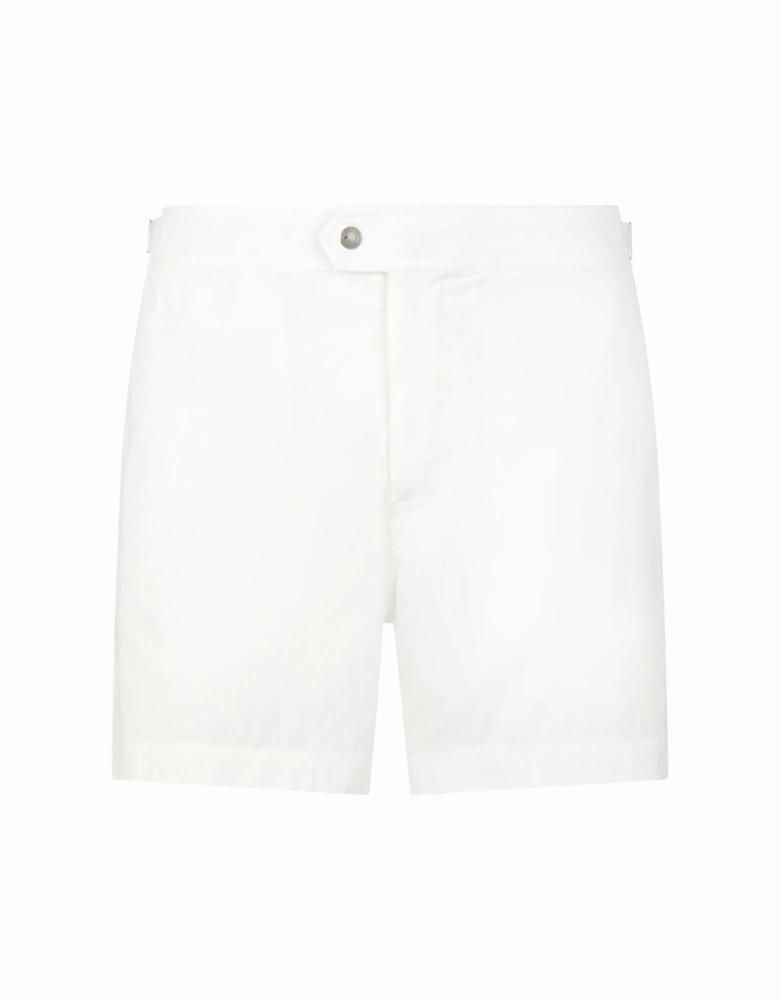 COMPACT POPLIN SWIM SHORTS
