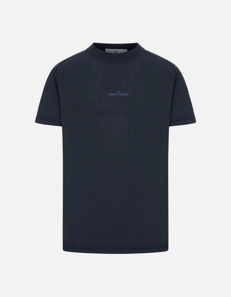 Reflective Print Navy T-Shirt