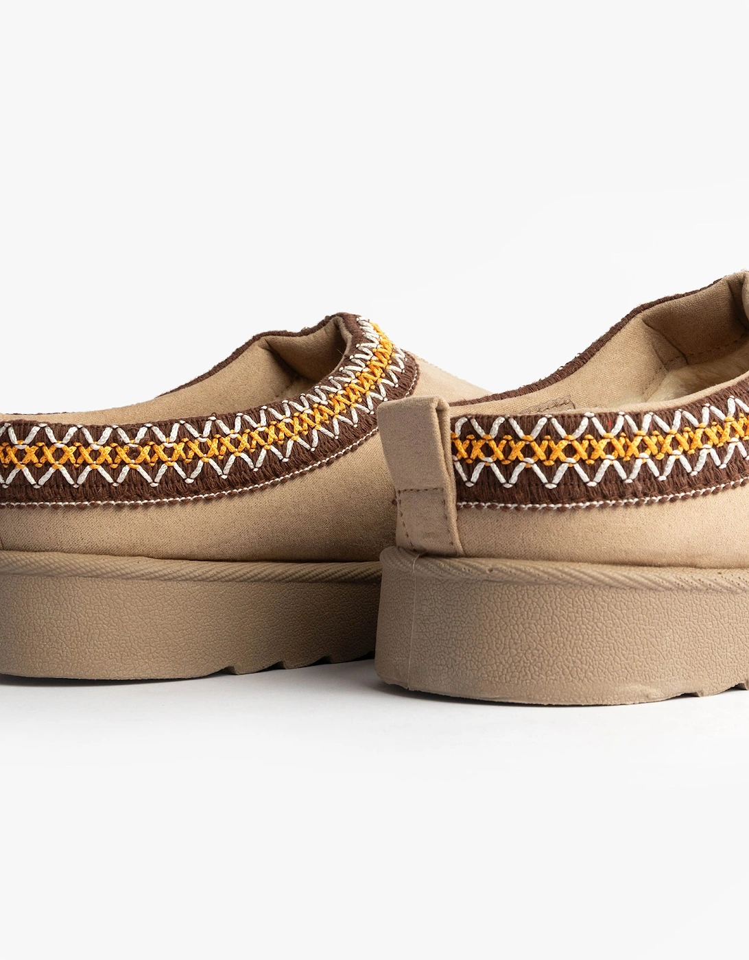 DANA Womens Mules Slippers Beige