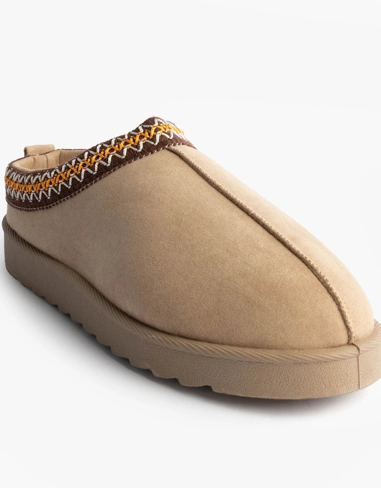 DANA Womens Mules Slippers Beige