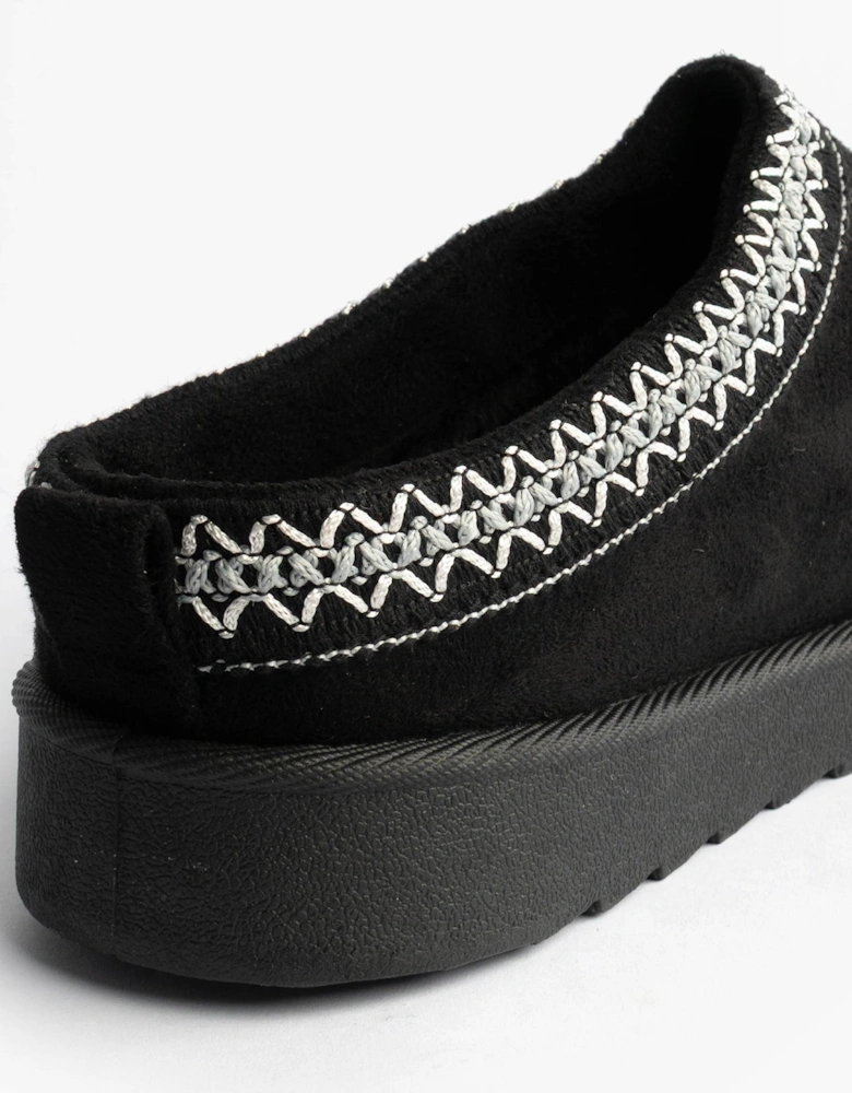 DANA Womens Mules Slippers Black