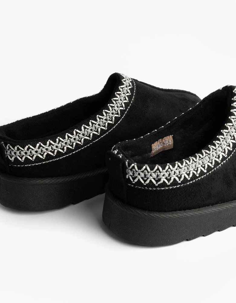 DANA Womens Mules Slippers Black