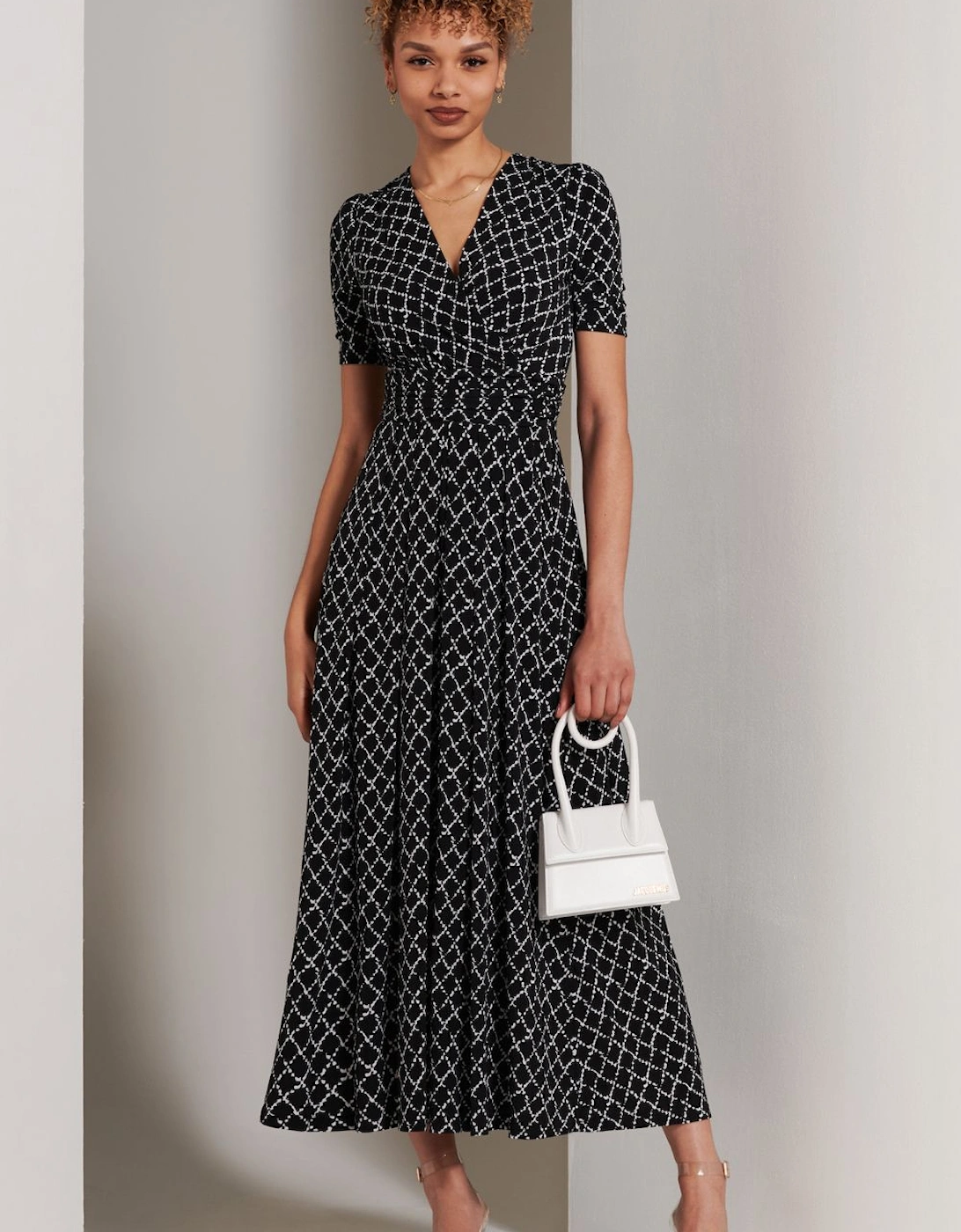 Wrap Front Jersey Maxi Dress, 2 of 1