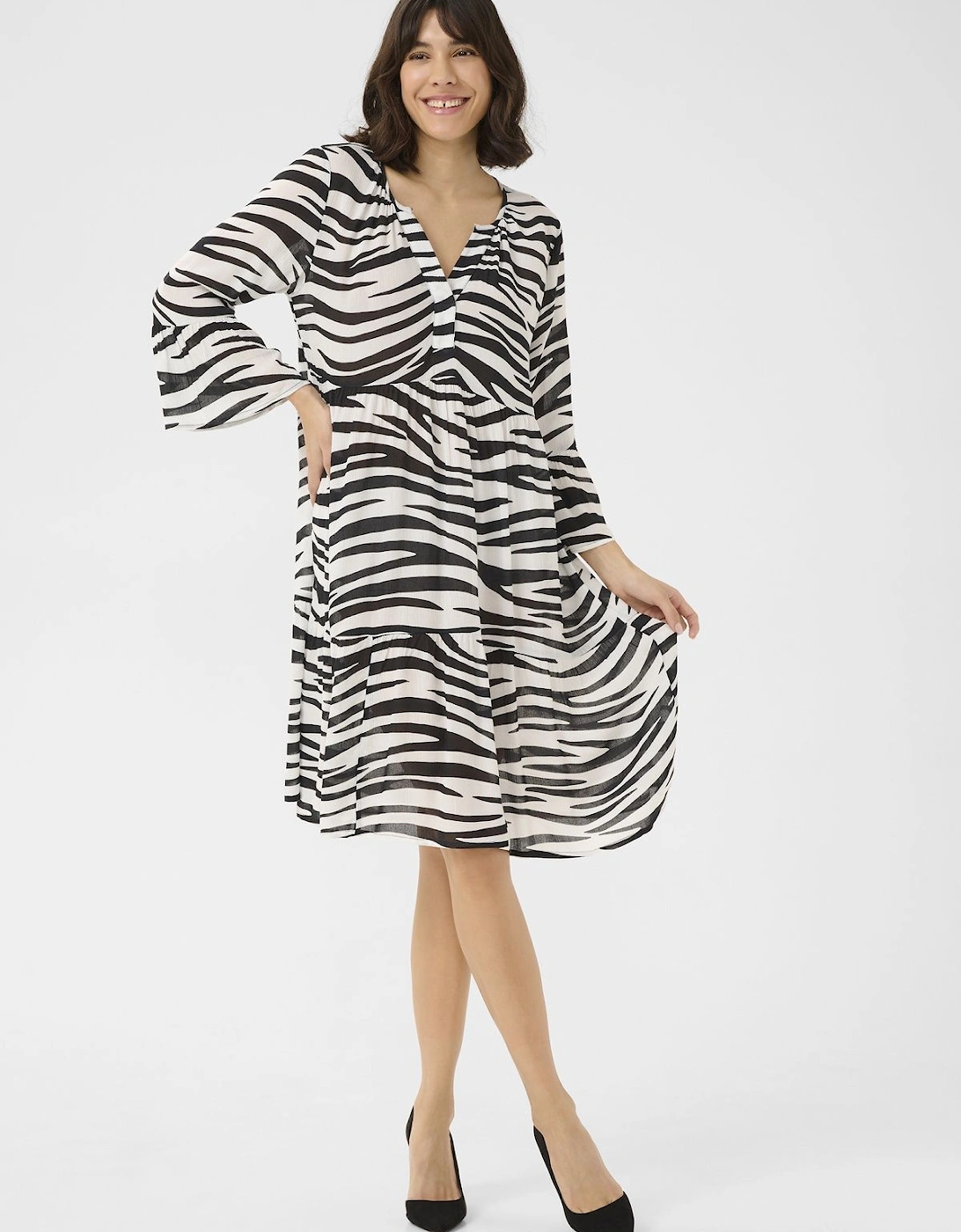 KAlea 3/4 Sleeve A-line Fit Dress, 2 of 1