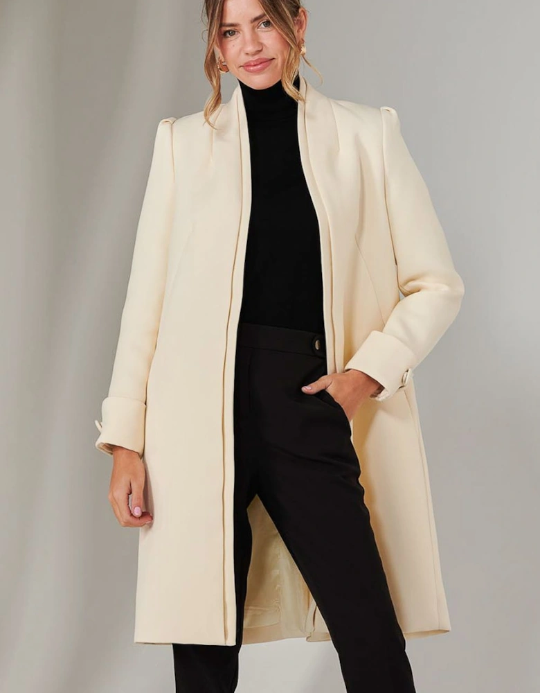 Open Neckline Coat