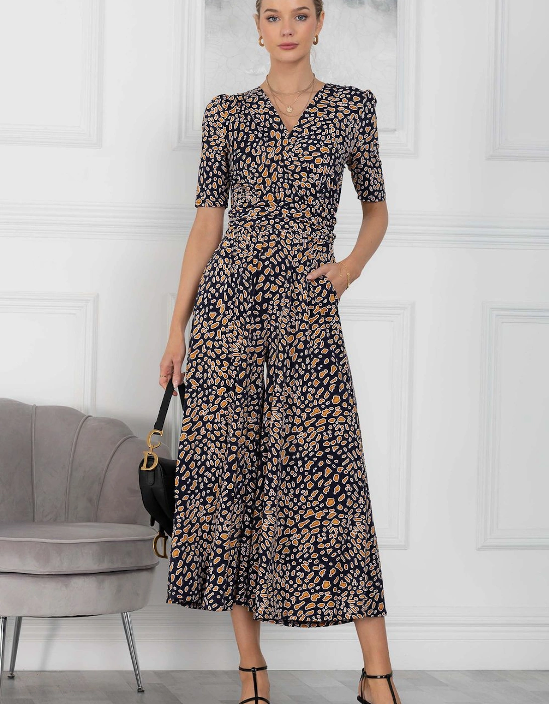 Perla Wrap Front Jumpsuit, 2 of 1