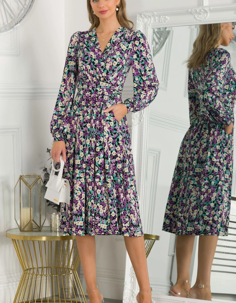 Libby Long Sleeved Jersey Dress