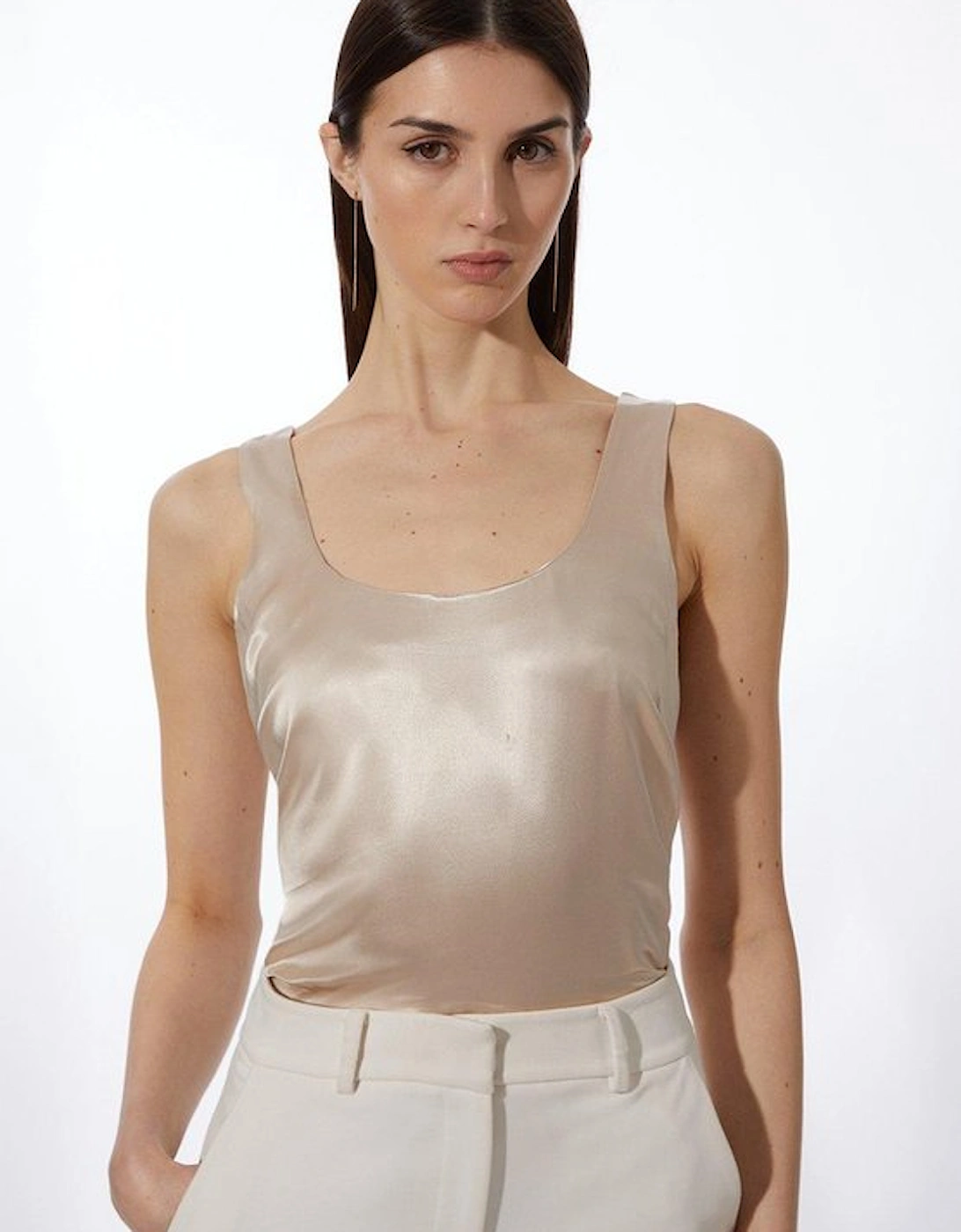 Premium Viscose Satin Woven Cami Top, 2 of 1