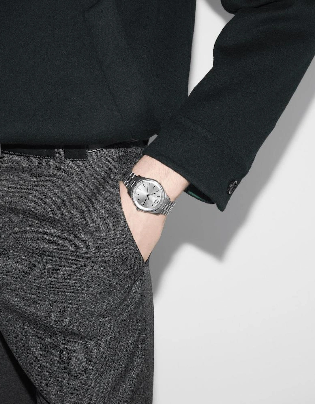 YA1264232 G-Timeless Silver Dial Men's Watch