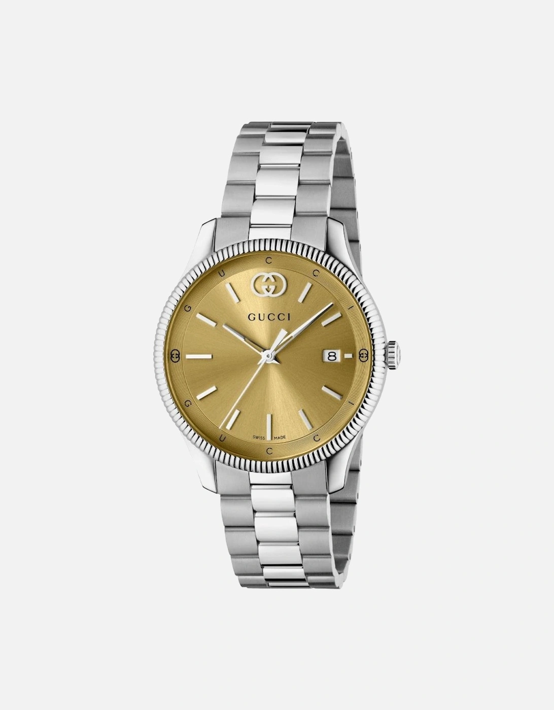 YA1264234 G-Timeless Gold Dial Unisex Watch, 6 of 5