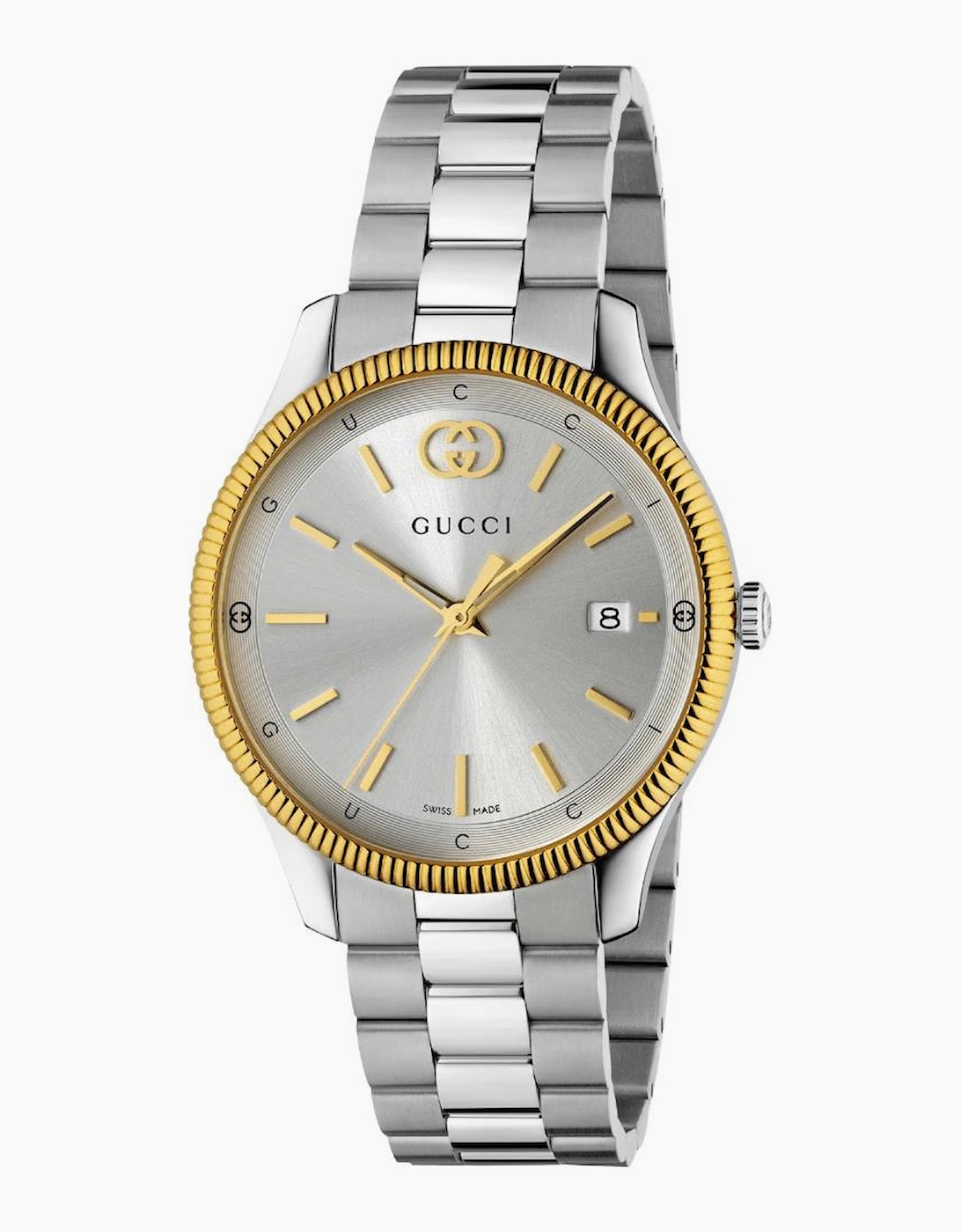 Gucci Unisex Silver Ya1264233 G-Timeless Dial Watch