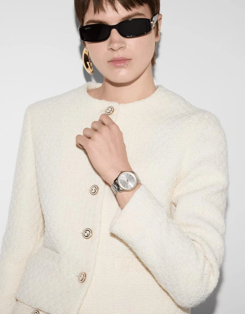 YA1264233 G-Timeless Silver Dial Unisex Watch